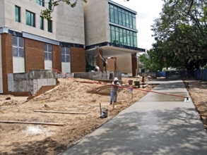 New flatwork at USF, Tampa, Florida