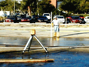 Forms set by laser help prevent puddling.