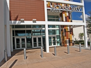 Concrete work and Bollards at New Entrance to University Mall, Tampa, Florida