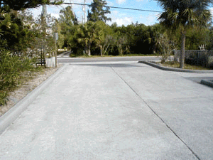 This street not only reduces rain water conversion to stormwater, it helps fight salt water intrusion into the Aquifer.