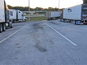 Rest Stop off I-4. After several years of round-the-clock service it is standing up well.